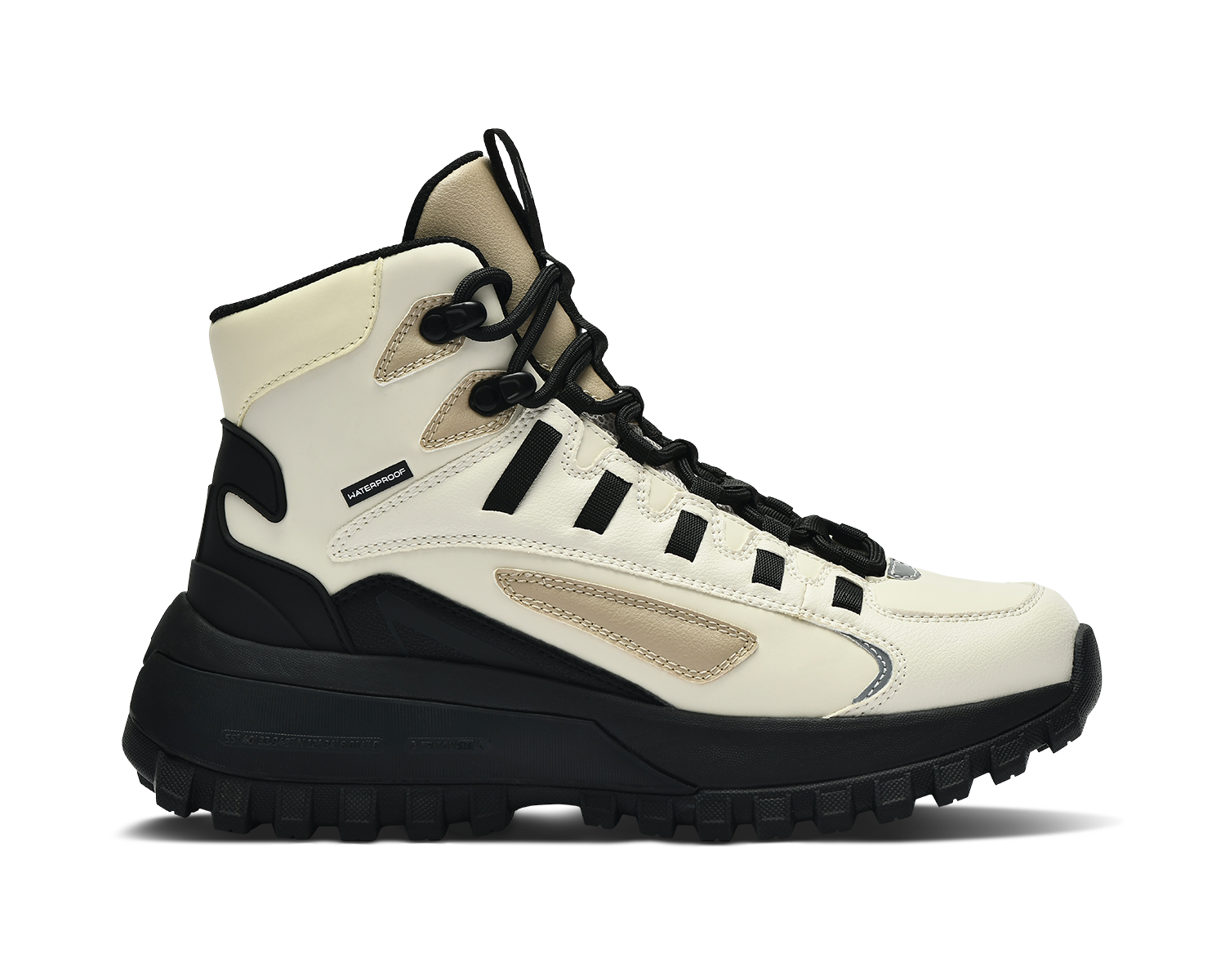 ARKK Essential Line Apaze Hightop | Antique White Black Apaze Hightop